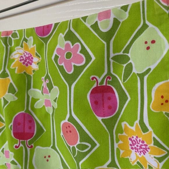 VINTAGE Lilly Pulitzer A-Maze-ing Skirt Ladybug & Bee Print Lined Women's 6 - Picture 6 of 10